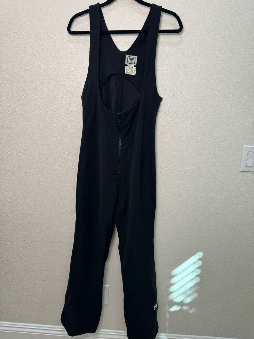 Vintage Obermeyer Women’s Black Stretch Ski Bib Pants Wool Blend Fits Sz 6